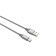 PERO DC-02, Type-C cable-USB, 2 A, 1 m, fabric braid, gray