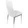Stool on the metal frame DC2-001 Metal/Ecokozha, Chrome/White 41x45x96 cm
