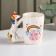 Mug "Rainbow Unicorn", 400 ml, white color