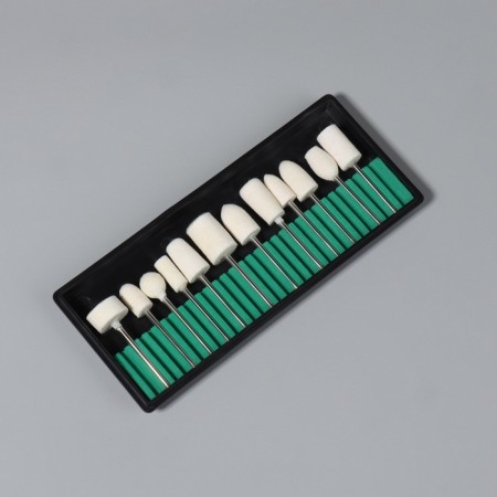 Freems felt for manicure in a plastic organizer, 12 pcs-1