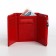 Women's wallet on magnet, red color