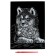 Engraving "Puppy Husky" with a metallic effect "silver" A4