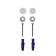 Universal bracket for game joysticks, wall, white