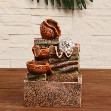Bahara fountain three jugs, 17x14x26 cm (with backlight)