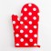 Mitten Dolyana "Peas" central red 26*16 cm, 100% p/e