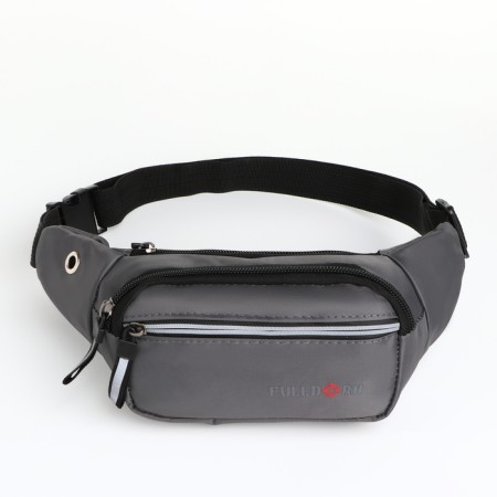 Board belt on lightning, 2 external pockets, color gray color-1