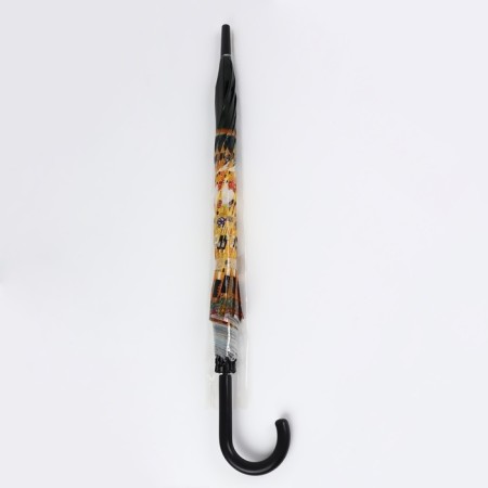 Umbrella - a semi -automatic "kiss", 8 knitting needles, r = 52 cm, beige color-3