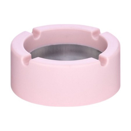 Ash for home, for cigarettes and sticks, D-9 cm, h-3.5 cm, pink