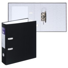 Berlingo 70 mm folder, boumvinyl, with a pocket on a spine, black