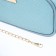 Bag Cross-Bodi with a zipper, blue color