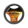 Braid on the steering wheel Lavita, size L, black, PVC