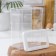 Container for bulk products "Step", 2.5 l, 16 × 10 × 21 cm, white color
