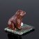 Souvenir "Brown Bear", 5x5x4 cm, coil, gypsum, mix