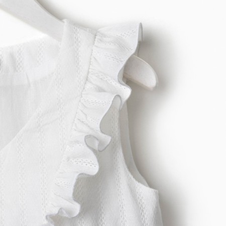 Sleeveless girl Minaku color white, height 98 cm-8