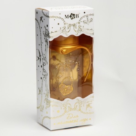 Little Lady feeding bottle, classic throat, with handles, 250 ml., 3 months, gold collection-5