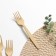 A set of disposable forks of corn starch Nature, 18 cm, 6 pcs, color mix