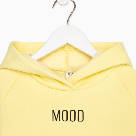 Kids (hoodies, trousers) minku: Basic Line Kids, Oversize, yellow color, height 140-13