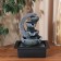 Fountain "Stone tubes, arc" 26x23 cm (with backlight, without ball)