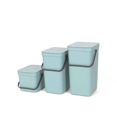Garbage bucket Brabantia Sort & Go, built -in, mint color, 6 liters-6