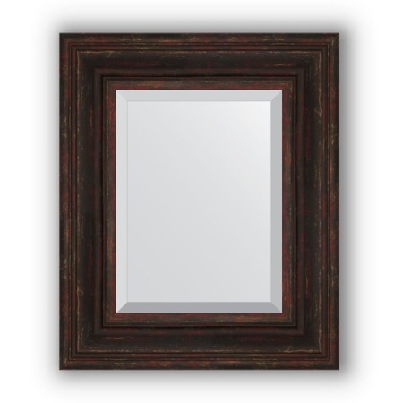 Mirror with fatset in the baguette frame - dark Provence 99 mm, 49 x 59 cm, evoForm