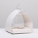 Dessert box, confectionery, white packaging, 15 x 15 x 18 cm