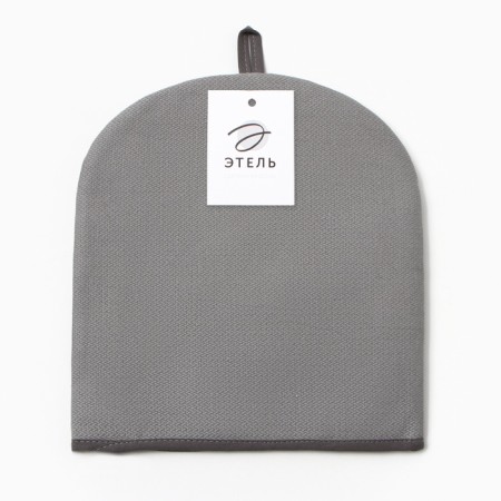 Грелка на чайник Этель Home collection grey 28х28см, 61%лён, 39%хл-7