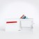 Wallet on the button, Textura, white color