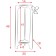 Stage-column for flowers Double-tier "Flora" 49x27x25 cm, unpainted (for decoration)