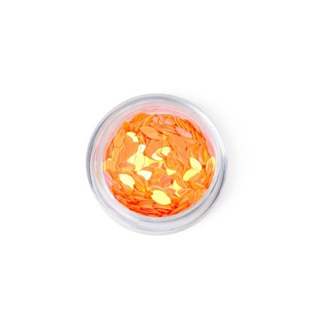 Sequins for the decor "petal", orange