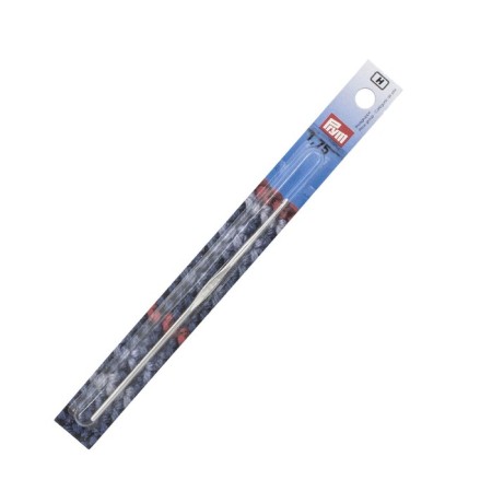 IMRA hook for thin yarn without a handle, steel, with a guide area, 1.75 mm