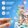 Advent calendar for 9 days "New Year's Adventures", 6 puzzles, 3 toys