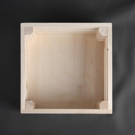 Needlework box, wooden, 20 × 20 × 10 cm-3