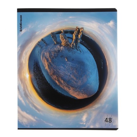Notebook of 48 sheets in the Erichkrause "Fishay", matte lamination, an offset block 100%, mix-4