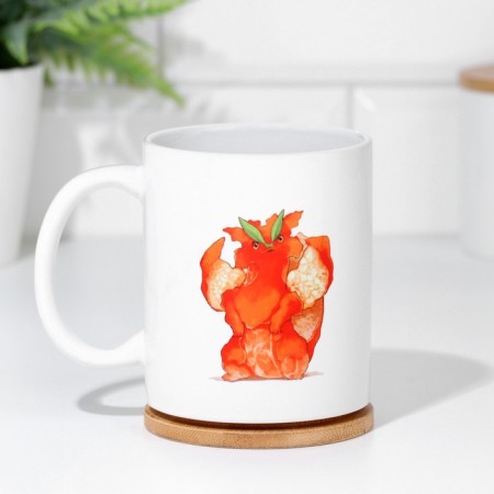 Sublimation mug "Happy New Year 2024!", Dragon Orange-1
