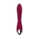 Vibrator with clitoral stimulant L’Eroina by Toyfa Mion, silicone, burgundy, 22 cm