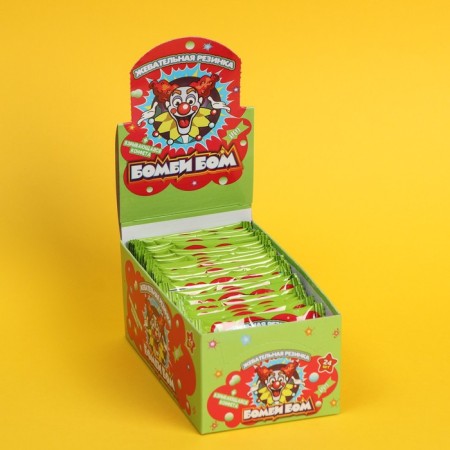 The candy exploding "bombing", the taste of fruits and strawberries, with a chewing elastic band, 3 g-1