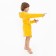 Yellow bathrobe/tiger, height 104, maistra, 100% cotton