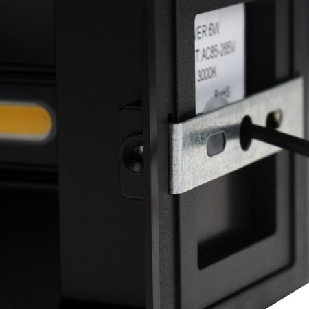 Facade lamp "Cube", FSD-063, 6 W, 3000K, Regulation. Ray, IP65, 220 V, plastic, black 100842-11