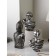 Set of figures "Woman Warrior", polystone, 42 cm, silver color