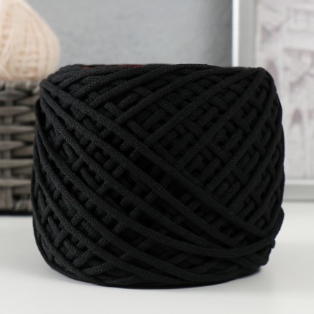 Cotton cord 3 mm 220m/240 ± 5 g gradient (black/red)-1
