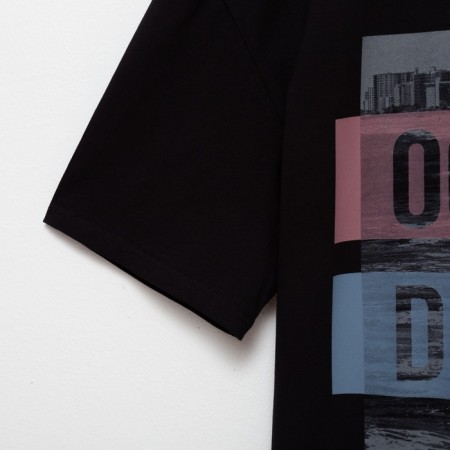 Men's T-shirt Minaku "Ocean" Color Black, Rr. 54-8