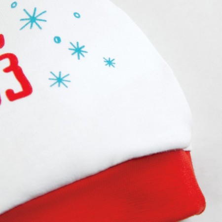 Hat with node children's bossa nova "Favorite Santa Claus", height 68 cm, white color-2