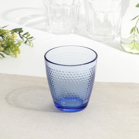 Low glass glass "Concept Idil", 250 ml, blue color-3