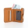 Women's wallet on the button, brown color