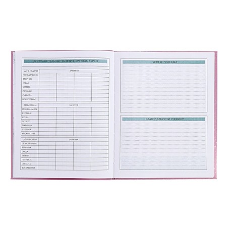 Diary for grades 5-11 Technoboom No. 3, integral cover, glossy lamination, 48 sheets, block 70 g/m2-8