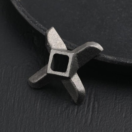 Knife for meat grinder A-8 shares, central hole 1 × 1 cm