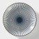 Poramic dessert “Illusion”, D = 18 cm, white and gray color