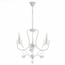 Sandra chandelier 3XE14 40W white with a golden patina 51x51x52-110 cm Bayerlux