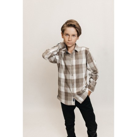 Surchachka upper for ISEE boys, height 134-140 cm, beige color-2