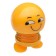 Smile on the spring, on the panel in the car, smile, yellow